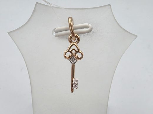 Zelta kulons ar cirkoniju, 0.63 g