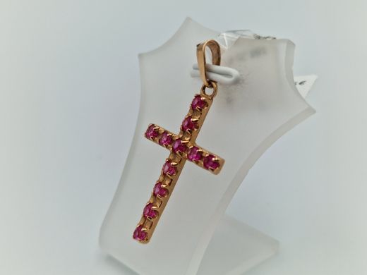 Zelta kulons ar koraļļi, 2.51 g