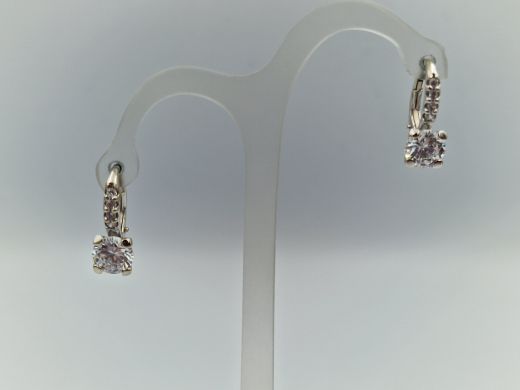 Zelta auskari ar cirkoniju, 2.59 g