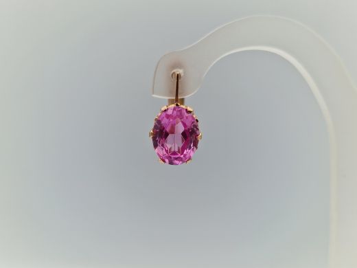 Zelta auskari ar koraļļi, 6.16 g