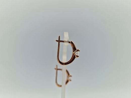 Zelta auskari ar cirkoniju, 3.13 g