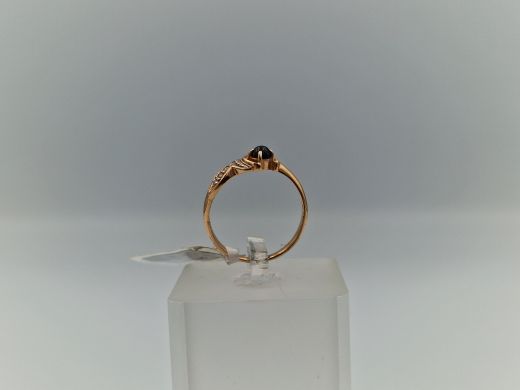 Zelta gredzens ar briljantu, 2.06 g, izm. 17.5