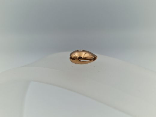 Золотой кулон с цирконом, 0.8 г