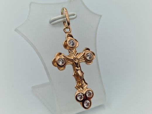 Золотой кулон с цирконом, 2.75 г