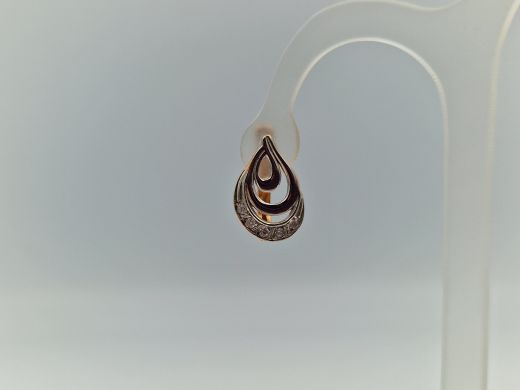 Zelta auskari ar cirkoniju, 3.39 g