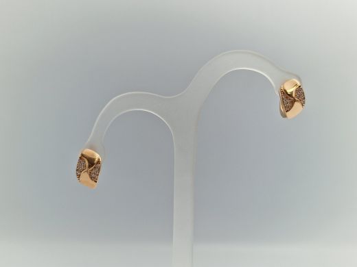 Zelta auskari ar cirkoniju, 2.83 g