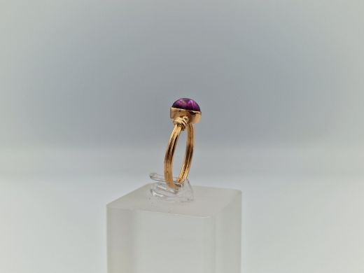 Zelta gredzens ar cirkoniju, 2.59 g, izm. 17.5