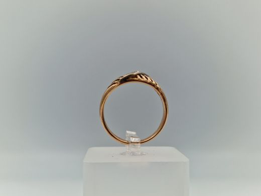 Zelta gredzens ar cirkoniju, 3.99 g, izm. 19.5