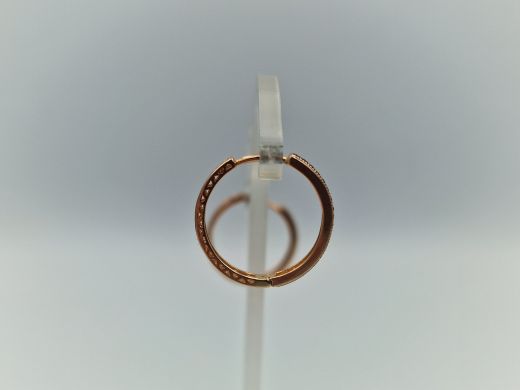 Zelta auskari ar cirkoniju, 1.65 g