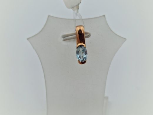 Zelta kulons ar cirkoniju, 1.28 g