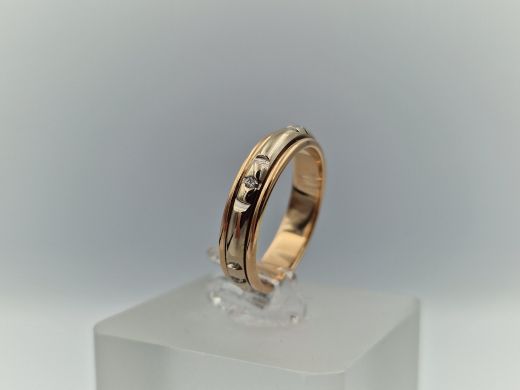 Zelta gredzens ar briljantiem, 3.53 g, izm. 16.5