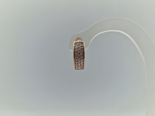 Zelta auskari ar cirkoniju, 2.97 g