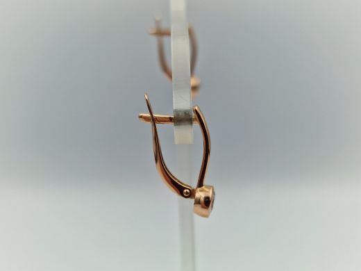 Zelta auskari ar cirkoniju, 2.39 g