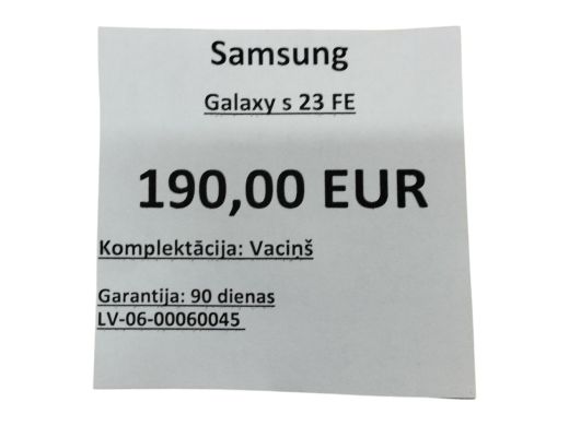 Samsung Galaxy S23 Fe 128 gb