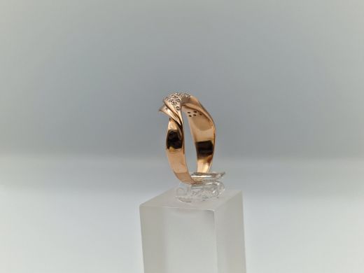 Zelta gredzens ar cirkoniju, 3.65 g, izm. 18.5