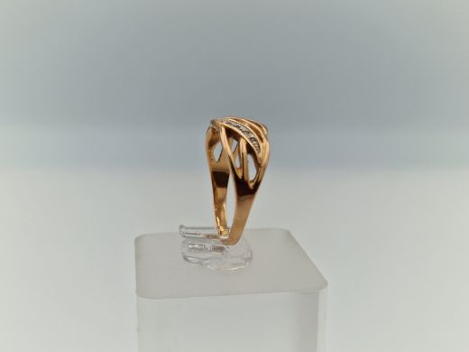 Zelta gredzens ar cirkoniju, 3.45 g, izm. 18.5