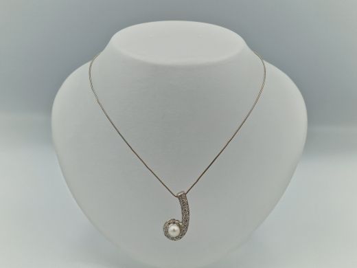 Zelta kaklarota ar briljantu, 6.94 g, izm. 46