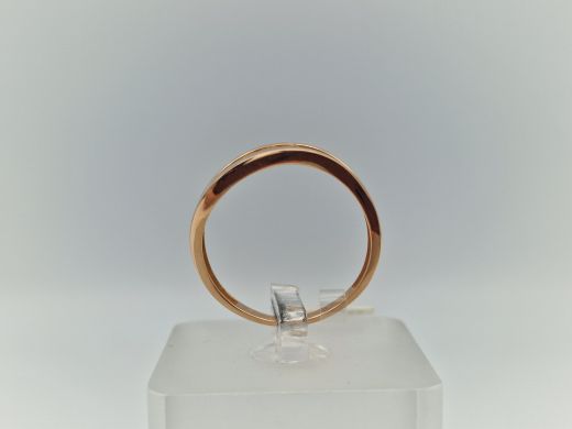 Zelta gredzens ar cirkoniju, 2.04 g, izm. 19