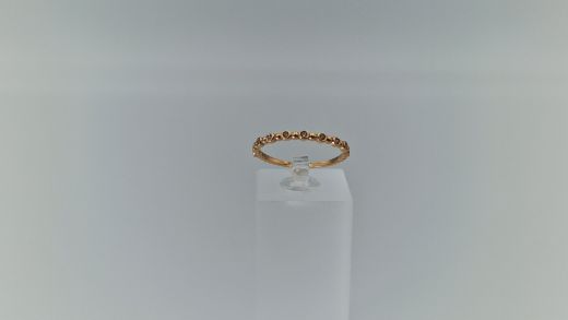 Zelta gredzens ar cirkoniju, 1.02 g, izm. 17.5