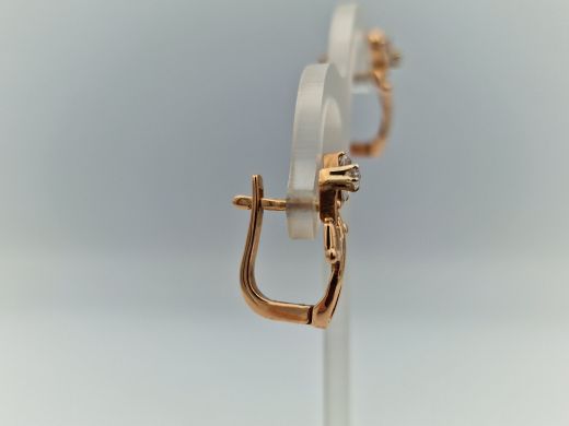 Zelta auskari ar cirkoniju, 4.12 g