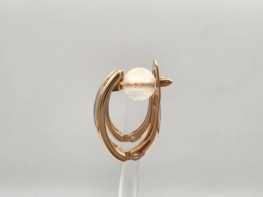 Zelta auskari ar cirkoniju, 2.58 g