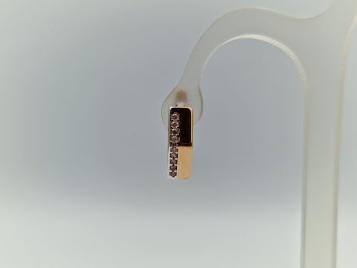 Zelta auskari ar cirkoniju, 1.67 g