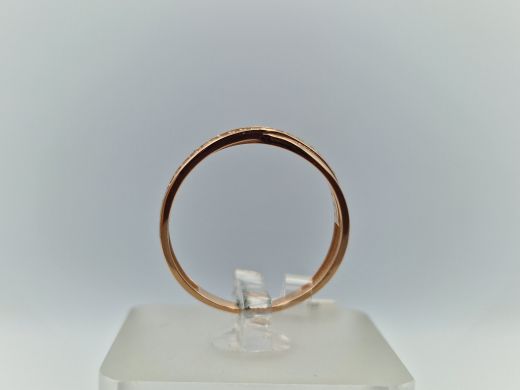 Zelta gredzens ar cirkoniju, 1.92 g, izm. 18.5