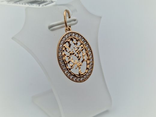 Zelta kulons ar cirkoniju, 1.16 g