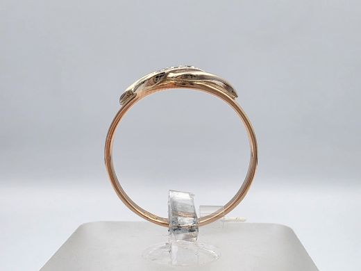 Gold ring, 1.79 g, size 17.5