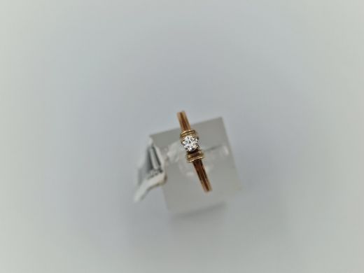 Zelta gredzens ar cirkoniju, 2.51 g