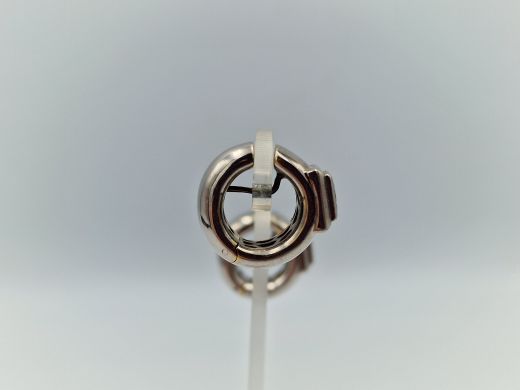 Золотые серьги с бриллиантом, 20.65 г