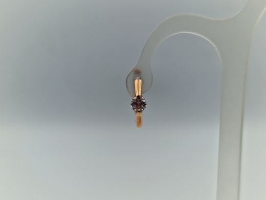 Zelta auskari ar cirkoniju, 1.26 g