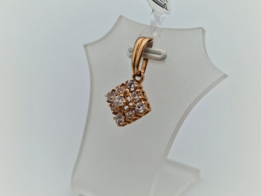 Zelta kulons ar cirkoniju, 1.58 g