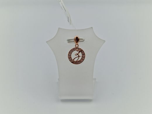 Zelta kulons ar cirkoniju, 0.83 g