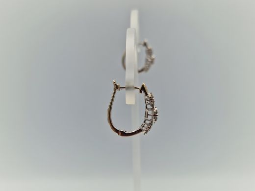 Zelta auskari ar briljantiem, 3.07 g