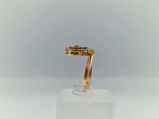 Zelta gredzens ar cirkoniju, 3.63 g, izm. 18.5