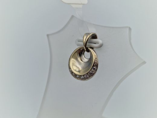 Zelta kulons ar cirkoniju, 1.38 g