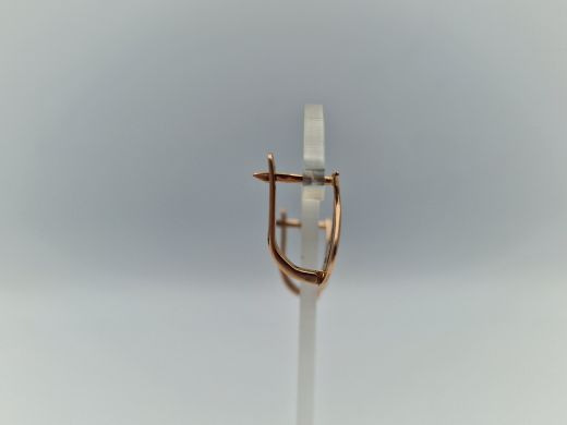 Золотые серьги с цирконом, 3.19 г