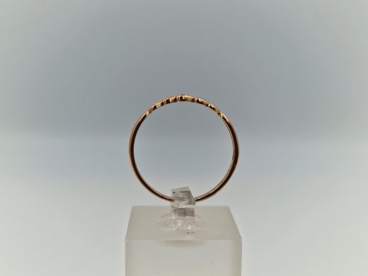 Zelta gredzens ar cirkoniju, 1.15 g, izm. 18