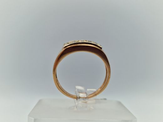 Zelta gredzens ar cirkoniju, 4.01 g, izm. 16.5