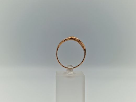 Золотое кольцо с цирконом, 3.57 г, разм. 19