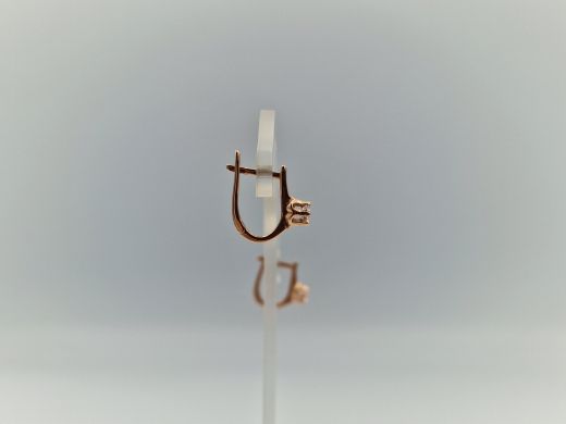 Zelta auskari ar cirkoniju, 2.46 g