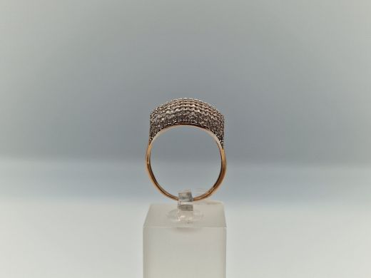 Zelta gredzens ar cirkoniju, 5.11 g, izm. 18