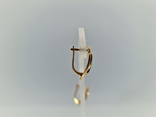 Золотые серьги с бриллиантом, 2.8 г
