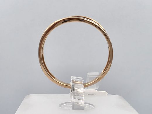 Gold ring with zircon, 1.83 g, size 18.5