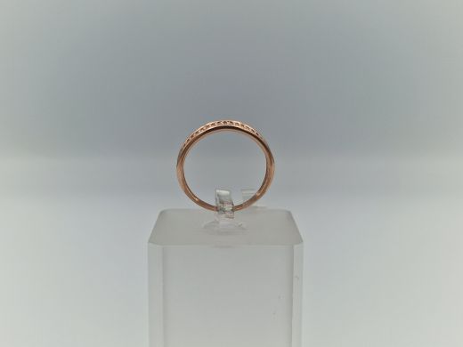 Zelta gredzens ar cirkoniju, 2.09 g, izm. 18