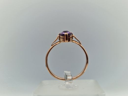 Zelta gredzens ar koraļļi, 2.16 g, izm. 18