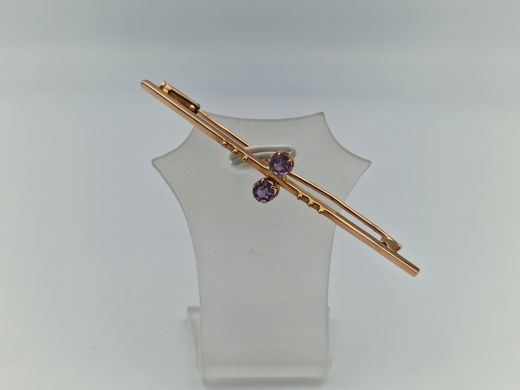 Zelta broša ar koraļļi, 2.74 g