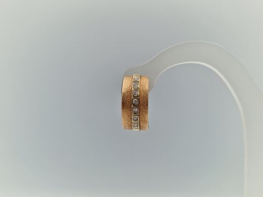 Золотые серьги с бриллиантом, 8.29 г