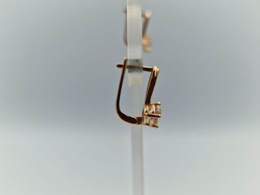 Zelta auskari ar cirkoniju, 1.26 g